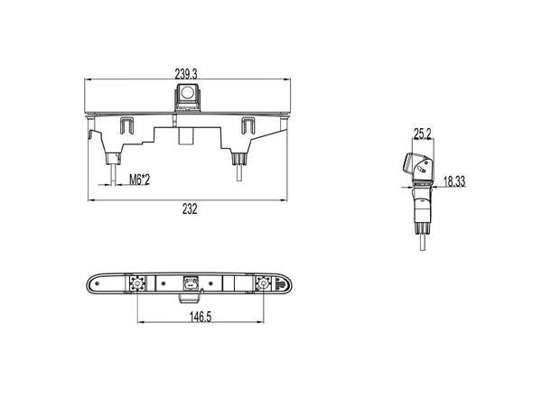 Ampire Ryggekamera (AHD 1080p) ProAce City/Berlingo/Partner (2008 -->) 