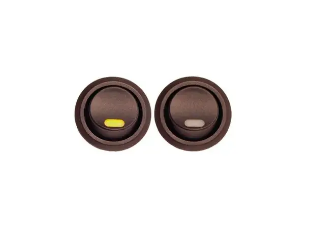 Bryter av-på med lys for innfelling 