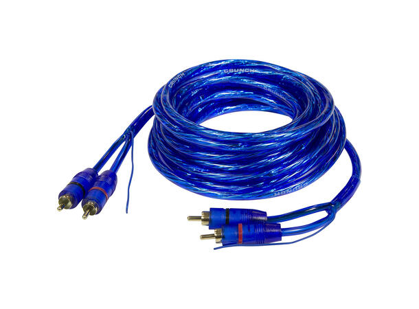 CRUNCH CRC5 RCA kabel 5 meter 5 Meter, dobbelskjermet, flettet 