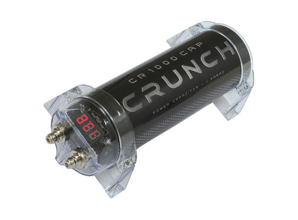 Crunch CR1000CAP 1 Farad kondensator 1 Farad kondensator med voltmeter 