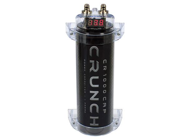 Crunch CR1000CAP 1 Farad kondensator 1 Farad kondensator med voltmeter 