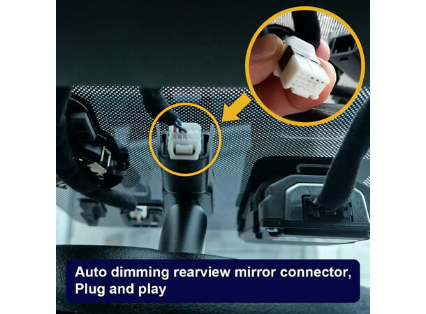 FITCAMX Integrert 4K Dashcam (foran+bak Kia Ceed (2019-->) 