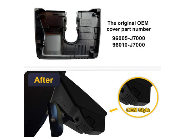 FITCAMX Integrert 4K Dashcam (foran+bak Kia Ceed (2019-->) 