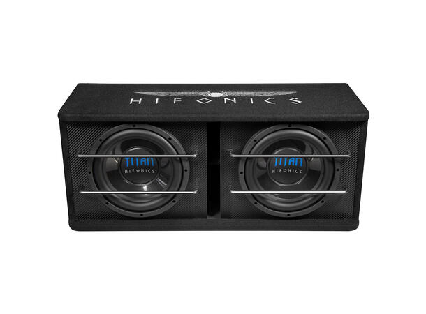 Hifonics TD250R basskasse 2x10", 300W RMS, 600W Maks, 2x4 Ohm 