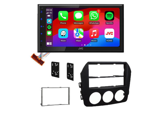 JVC KWM695DBW Bilradiopakke Mazda MX-5 (2009-2014) 