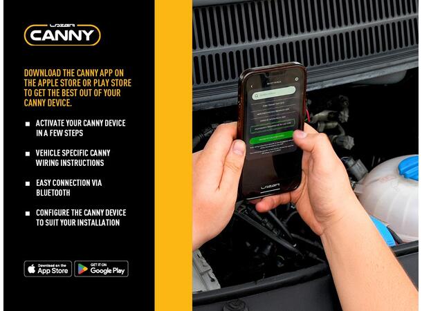 Lazer Canny CAN-adapter Kontaktløs tilkobling, 4 utganger 