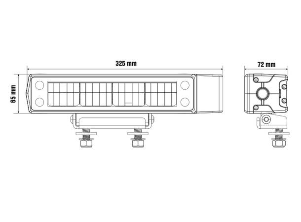 Optibeam Aura Brøytelys Venstre, 1170/2340 Lumen, Pris per stk 