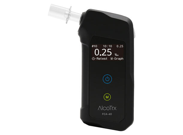 Alcotrx FCA 40 promilletester Brenselcelle, EN16280 