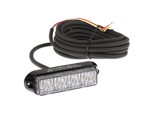Axixtech Stealth LED M36 varsellys Oransje, 12/24V, ECE R65, ADR 