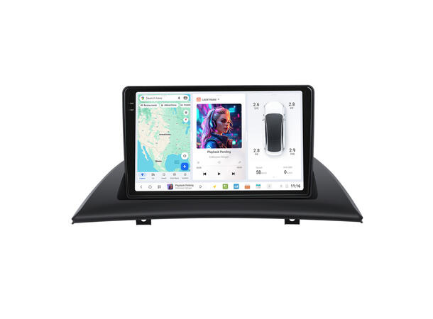 DUDU multimediaspiller med 9,5" skjerm BMW X3 (2003-2010) u/Navigasjon 