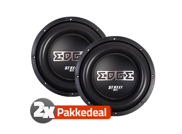 Edge EDP122SPL-E3 2x12" subwoofer 2 stk, 3000W Maks, 1500W RMS, 2x2 Ohm 