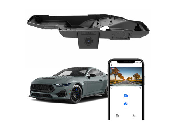 FITCAMX Integrert Plug & Play 4K Dashca Ford Mustang (2024 -->) 