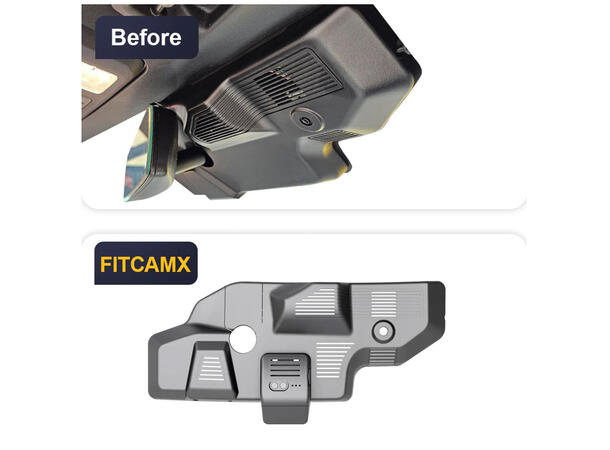 FITCAMX Integrert Plug & Play 4K Dashca Ford Mustang (2024 -->) 