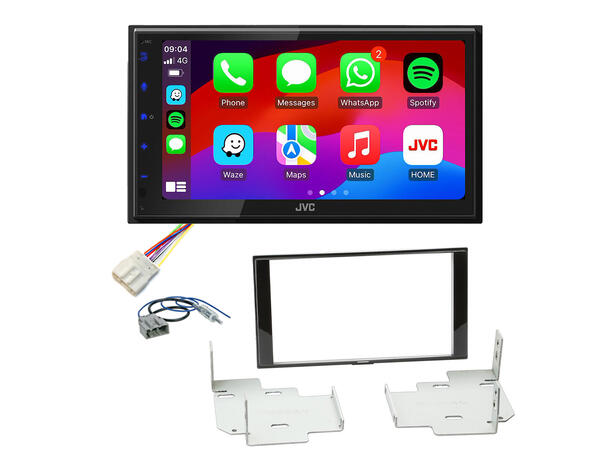 JVC KWM695DBW Bilradiopakke Micra/Note (2013-2018) u/navi u/utv.sys. 