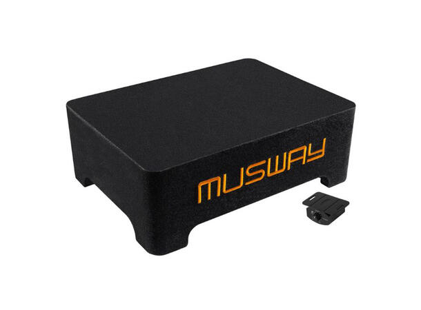 Musway MF110A 10" aktiv subwoofer 10" i kasse, 325W RMS, bassremote 
