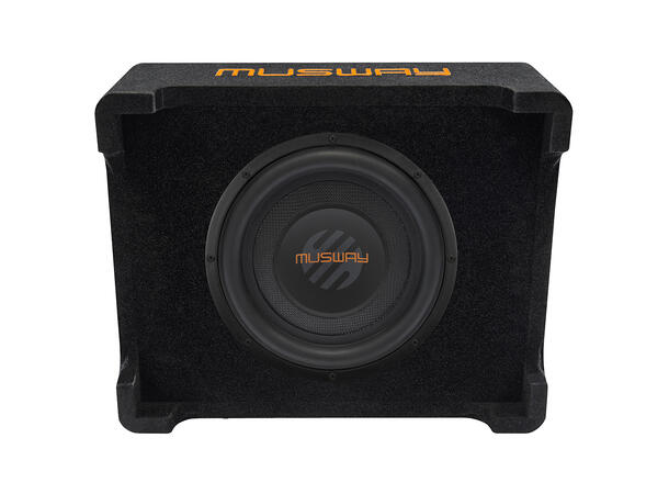 Musway MF110A 10" aktiv subwoofer 10" i kasse, 325W RMS, bassremote 