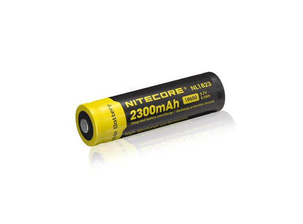 Nitecore 18650 batteri 2300 mAh, oppladbart Li-Ion 