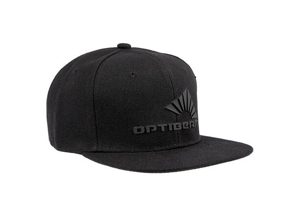 Optibeam Snapback Cap Sort med Optibeam logo 