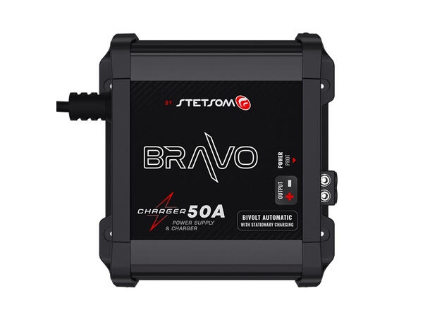 Stetsom Bravo Charger 50A strømforsyning 230V -> 12V , 50A strømforsyning. 15,4V 