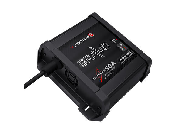 Stetsom Bravo Charger 50A strømforsyning 230V -> 12V , 50A strømforsyning. 15,4V 