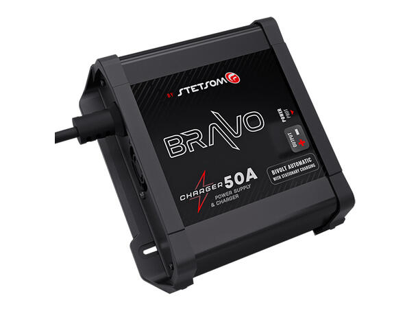 Stetsom Bravo Charger 50A strømforsyning 230V -> 12V , 50A strømforsyning. 15,4V 
