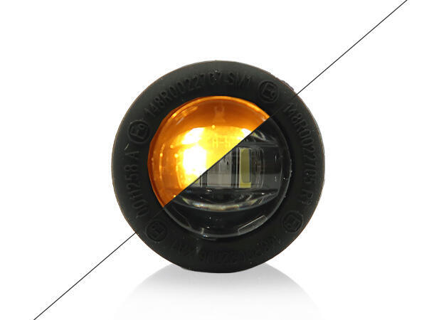 XG Marker19 Clear Markeringslys Oransje, R148, 12/24 Volt 