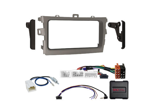2-DIN monteringssett - komplett Toyota Corolla (2008-2012) 