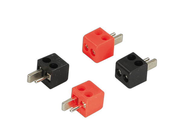 ACV Høyttalerplugg adaptere DIN (2 x rød, 2 x sort) 