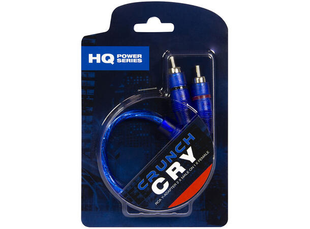 CRUNCH CRY RCA Y-ledd 1 hun->2 han, dobbelskjermet, flettet 