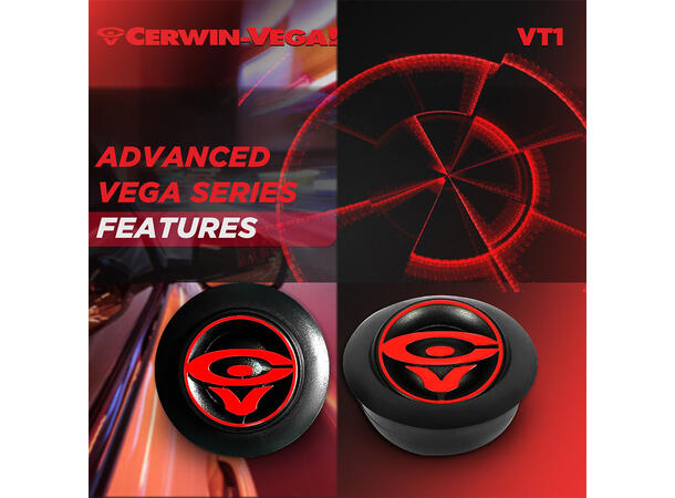 Cerwin Vega VT1 diskantpar 1", 60W RMS,VEGA-serie, 2025 Edition 