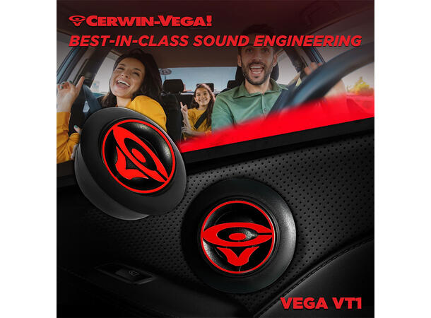 Cerwin Vega VT1 diskantpar 1", 60W RMS,VEGA-serie, 2025 Edition 