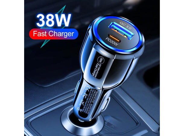 ConnectED Phone billader 48W, både USB og Type-C 