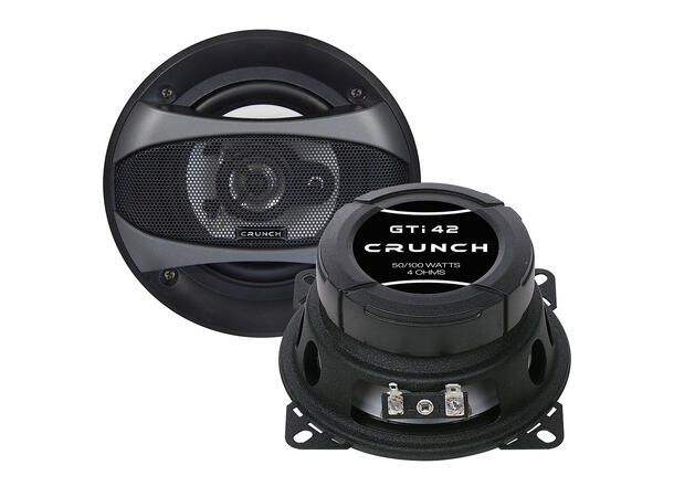 Crunch GTi42 høyttalerpar 4", 50W RMS, 100W Maks, 4 Ohm 