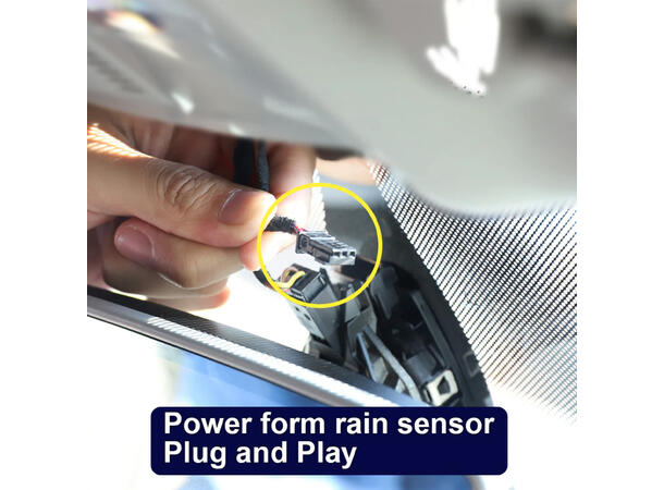 FITCAMX Integrert 4K Dashcam (foran+bak) Skoda Superb (2019-2023) Sort 