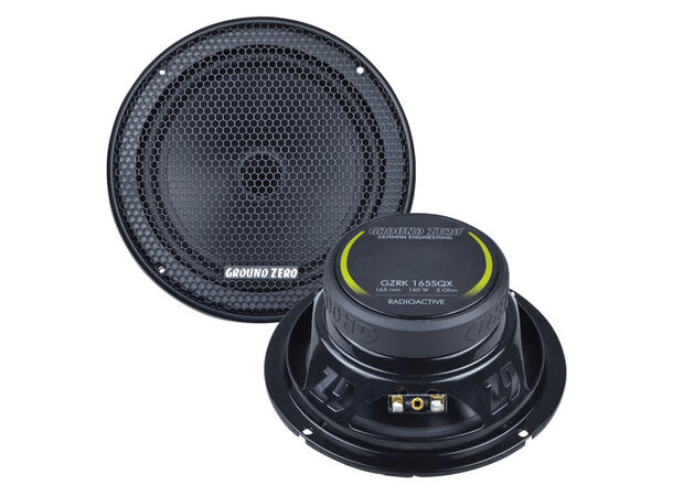 Ground Zero GZRC 165.2SQX-IV komponen 6.5", 120W RMS, Radioactive-serie 