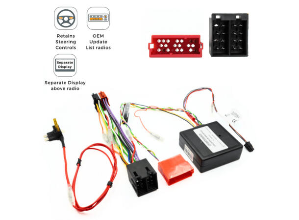 InCarTec Multifunksjonsadapter Renault (2001-2019) m/separat display 
