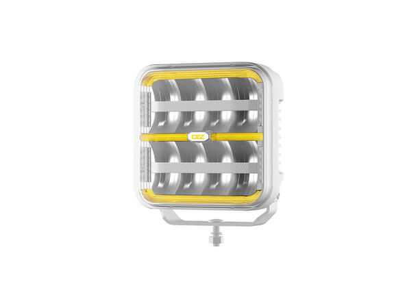 OZZ SQR 7" LED fjernlys, Arctic Edition 7", 8000 Lumen, pos.lys, varsellys 