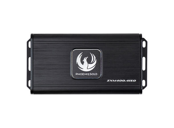 Phoenix Gold ZXM400.4ISO 4x100W RMS i 2Ohm, Klasse D, ISO-kobling 