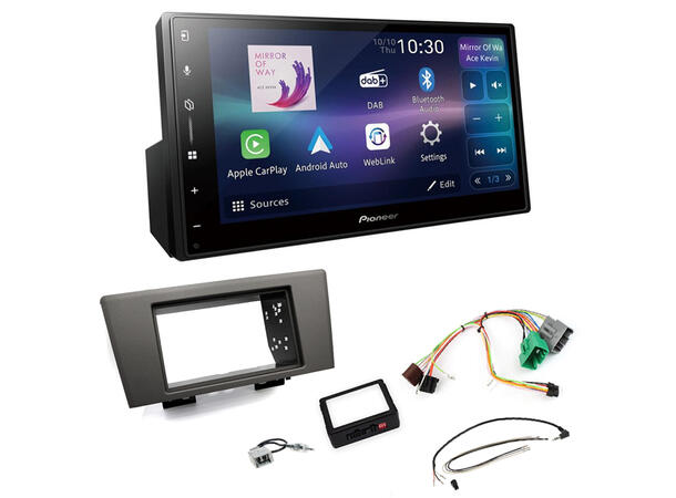 Pioneer SPH-DA77DAB Bilradiopakke Volvo S60/V70/XC70 (2001-2005) Grå 