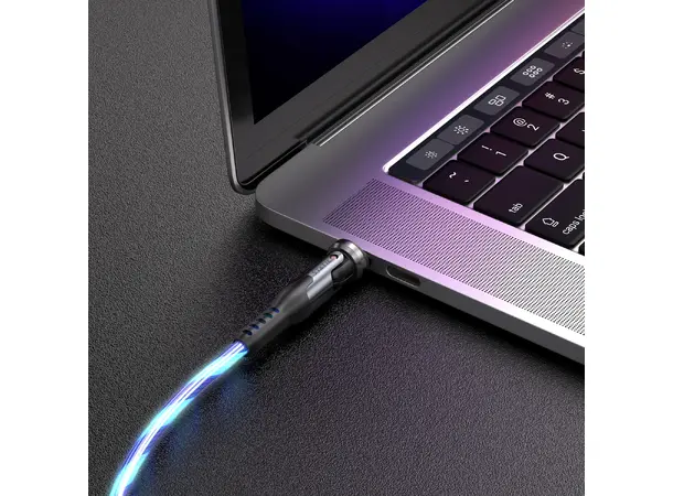 Statik PowerPivot Pro Glowing LED USB-C (han) -> USB-C/A (han), 1 meter 