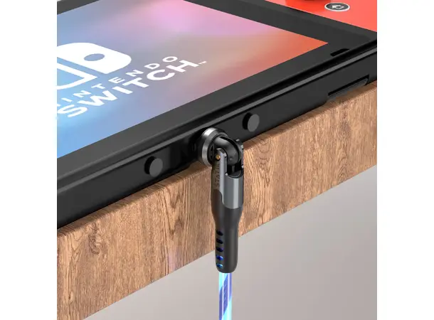 Statik PowerPivot Pro Glowing LED USB-C (han) -> USB-C/A (han), 1 meter 