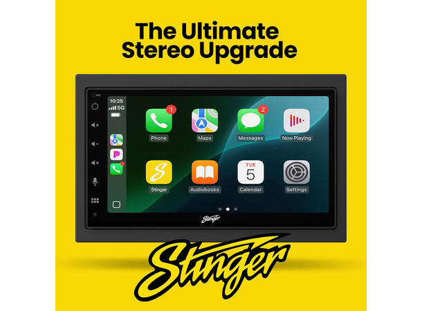 Stinger iE268E DAB+, BT, Trådløs Carplay & Android Auto 