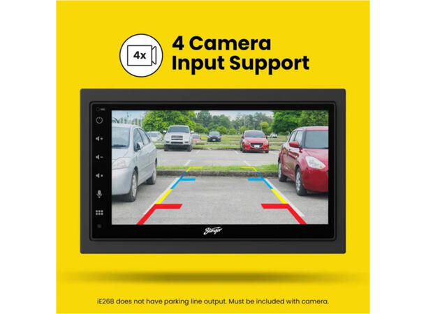 Stinger iE268E DAB+, BT, Trådløs Carplay & Android Auto 