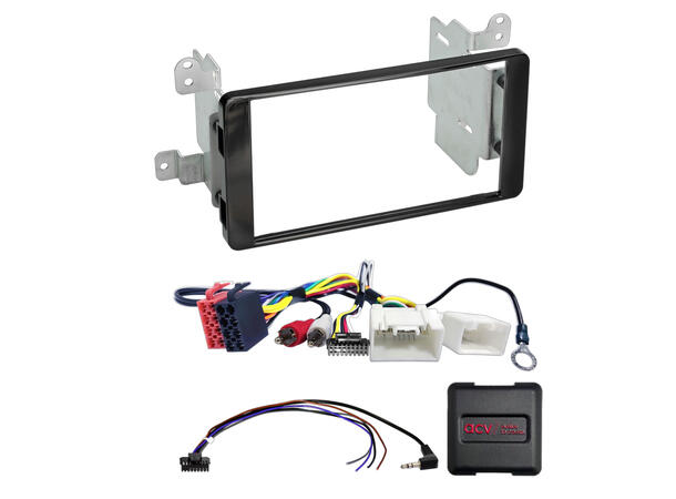 2-DIN monteringssett - komplett Mitsubishi L200 (2015-2022) u/Rockford 