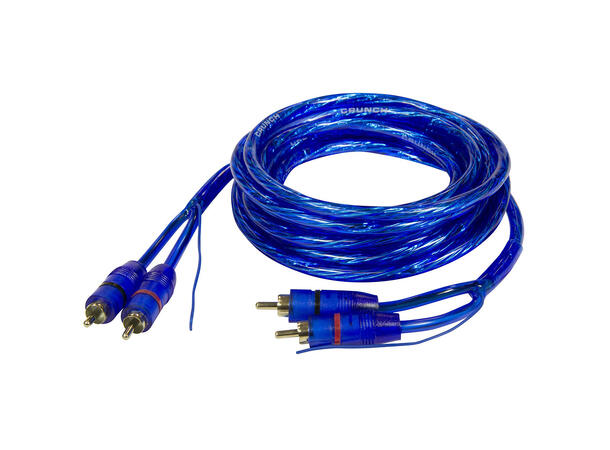 CRUNCH CRC3 RCA kabel 3 meter 3 Meter, dobbelskjermet, flettet 