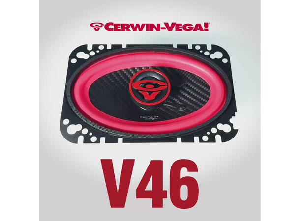 Cerwin Vega V46 høyttalerpar 4x6", 60W RMS,VEGA-serie, 2025 Edition 