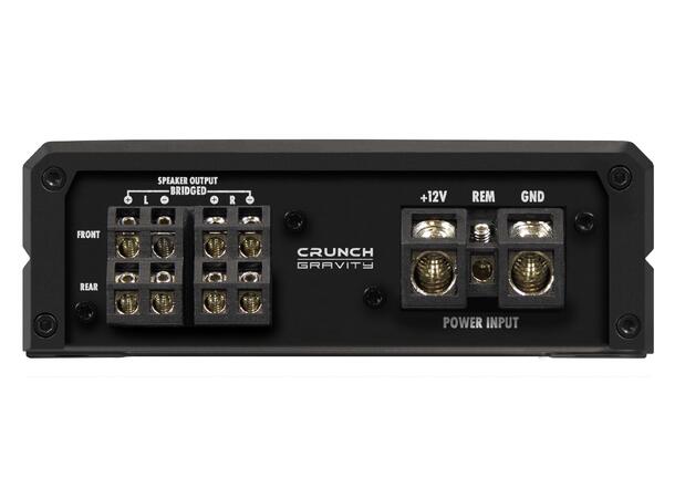 Crunch GTX2400.4D 4-kanals forsterker 4x300W RMS i 2 Ohm. Klasse-D 