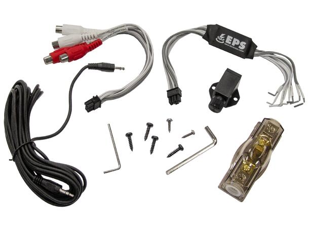 Crunch GTX2400.4D 4-kanals forsterker 4x300W RMS i 2 Ohm. Klasse-D 