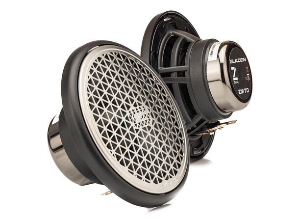 Gladen ZETA ZM 70 Silver. Mellomtoner 70mm, 80W RMS, 4 Ohm, ZETA-serien 