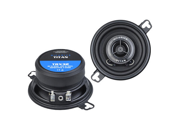Hifonics TRX32 høyttalerpar 3,5", 50W RMS, 100W Maks, 4 Ohm 